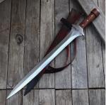 39" Full Tang Viking Sword - Battle Ready High Carbon Steel Replica w/ Scarbbard