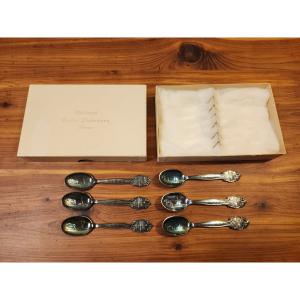 Vintage Set of 6 Norwegian Silverplate Spoons