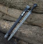 Viking Sword 38" Damascus Steel with Scabbard