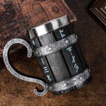 Norse Viking Rune Stainless Steel Coffee Mug