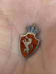 Norwegian Sterling Silver Coat Arms Crown Pin