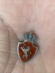 Norwegian Sterling Silver Coat Arms Crown Pin