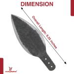 Viking Hand-Forged Carbon Steel Spear Head Blade