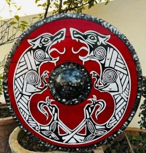 Medieval Dragon Round Shield for Vikings