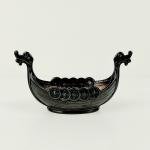 Theodor Olsens Viking Ship Sterling Silver Salt Dish