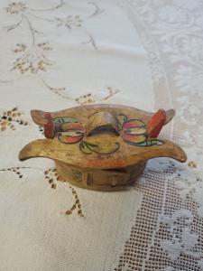 Hand-Painted Mini Norwegian Tine Box Souvenir