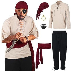 Men's Viking Costume Set with Accessories