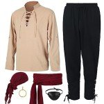 Men's Viking Costume Set with Accessories