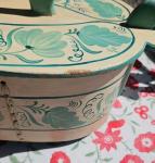 Norwegian Wood Tine Box Scandinavian Folk Art