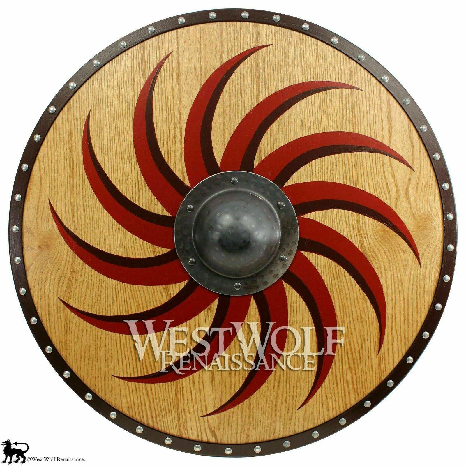 Viking Claw Spiral Shield - Golden Oak 24