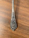 Flekkefjord Silver Serving Spoon with Ship Design