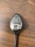 Flekkefjord Silver Serving Spoon with Ship Design