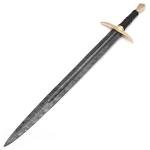 Damascus Steel Viking Sword with Back Sheath