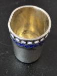 Vintage Norwegian Cloisonné Enamel Thimble, c1890-1920