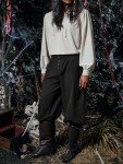 Men's Medieval Viking Knicker Pirate Pants - Black