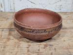 1858 Danish Norwegian Wood Bowl with Original Paint