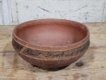 1858 Danish Norwegian Wood Bowl with Original Paint
