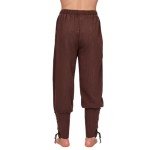 Viking-Style Brown Renaissance Pants for Men