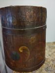 Norwegian Rosemaling Wood Staved Bucket