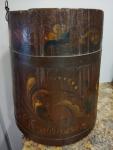 Norwegian Rosemaling Wood Staved Bucket