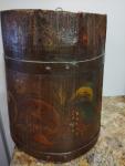 Norwegian Rosemaling Wood Staved Bucket