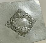 1930s Norway Engraved Pewter Box with Nordic Design