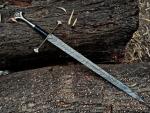 Viking Sword with Decorative Damascus Steel Blade