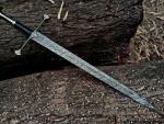 Viking Sword with Decorative Damascus Steel Blade