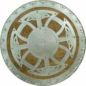 Viking Round Shield - 24" Wood and Steel
