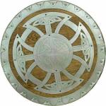 Viking Round Shield - 24" Wood and Steel