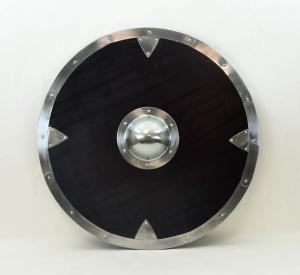 Viking Shield with Steel Rim and Boss