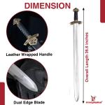 Viking LARP Sword with Scabbard - Full Tang Replica