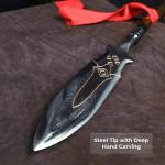 Hand Forged Draupnir Spear with Etched Blade