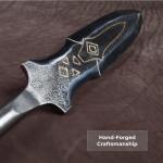Hand Forged Draupnir Spear with Etched Blade