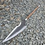 Viking Spear with Carbon Steel Blade and Rosewood Handle