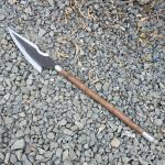 Viking Spear with Carbon Steel Blade and Rosewood Handle