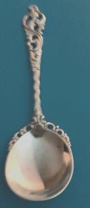 Norwegian 830S Silver Vintage Nut Spoon