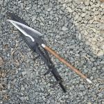 Viking Spear with Carbon Steel Blade and Rosewood Handle
