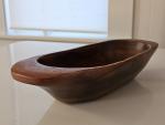 Unique Retro Carved Wood Bowl - Norwegian/Scandinavian