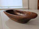 Unique Retro Carved Wood Bowl - Norwegian/Scandinavian