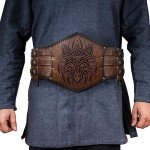 Norse-Style Viking Leather Corset Belt for LARP