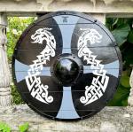 Viking Dragon Round Shield - 24" Larp Collectible