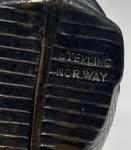 Norwegian Fish Salt and Pepper Shakers in Silver