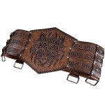 Norse-Style Viking Leather Corset Belt for LARP