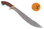 Custom Forged Damascus Steel Viking Sword with Handle