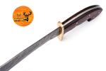 Custom Forged Damascus Steel Viking Sword with Handle