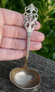 Norwegian TH. Martinsen Vintage Silver Sauce Ladle