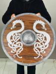 24" Wooden Dragon Viking Battle Shield