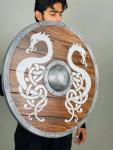 24" Wooden Dragon Viking Battle Shield
