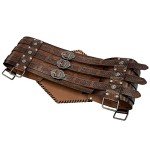 Norse-Style Viking Leather Corset Belt for LARP